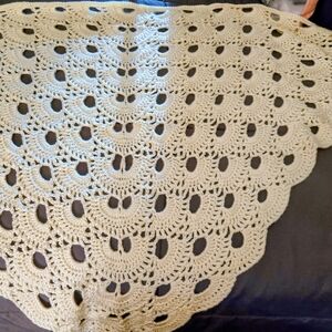 Elegant Crochet Lace Shawl